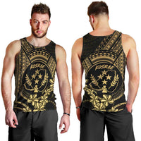 Gold Kosrae Liberation Day Men Tank Top September 8 Polynesian Tattoo - Polynesian Pride