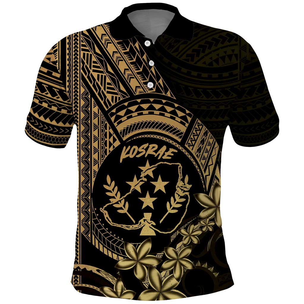Gold Kosrae Liberation Day Polo Shirt September 8 Polynesian Tattoo - Polynesian Pride