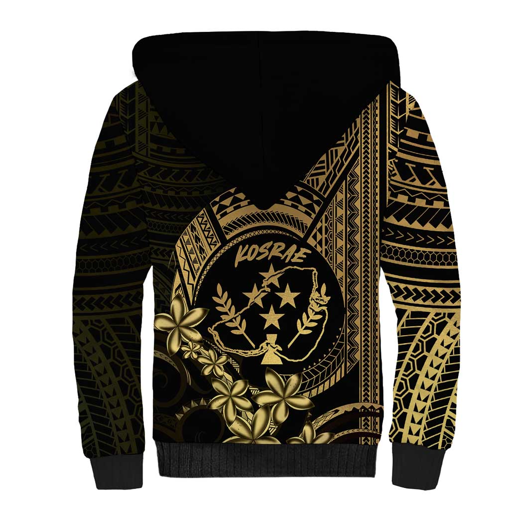 Gold Kosrae Liberation Day Sherpa Hoodie September 8 Polynesian Tattoo - Polynesian Pride