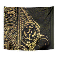 Gold Kosrae Liberation Day Tapestry September 8 Polynesian Tattoo - Polynesian Pride