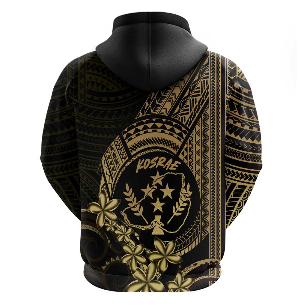 Gold Kosrae Liberation Day Zip Hoodie September 8 Polynesian Tattoo - Polynesian Pride