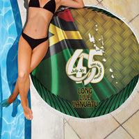 Long Live Vanuatu Independence Day Beach Blanket 45th Anniversary Woven Pattern LT14 - Polynesian Pride