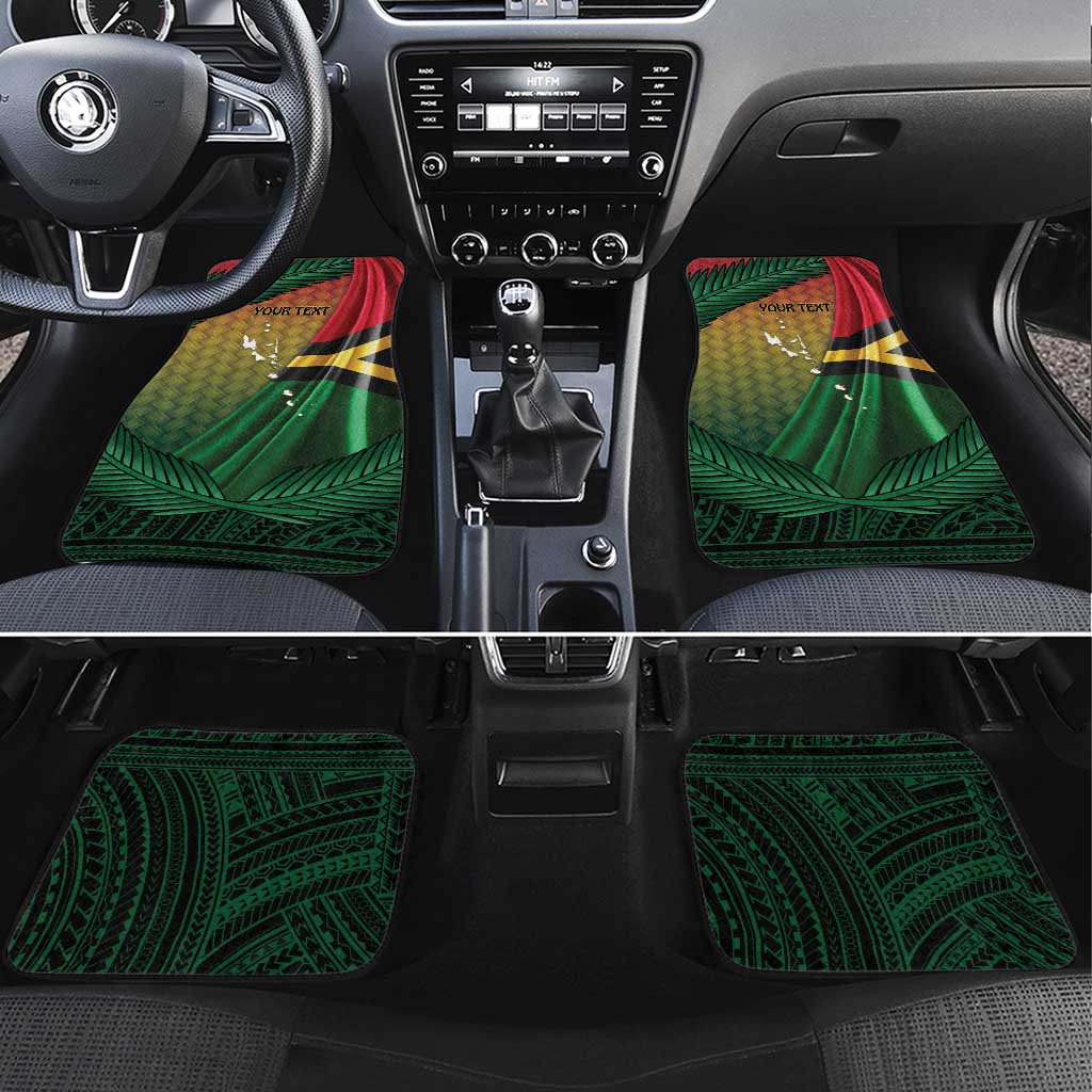 Long Live Vanuatu Independence Day Car Mats 45th Anniversary Woven Pattern LT14 Set 4pcs Reggae - Polynesian Pride