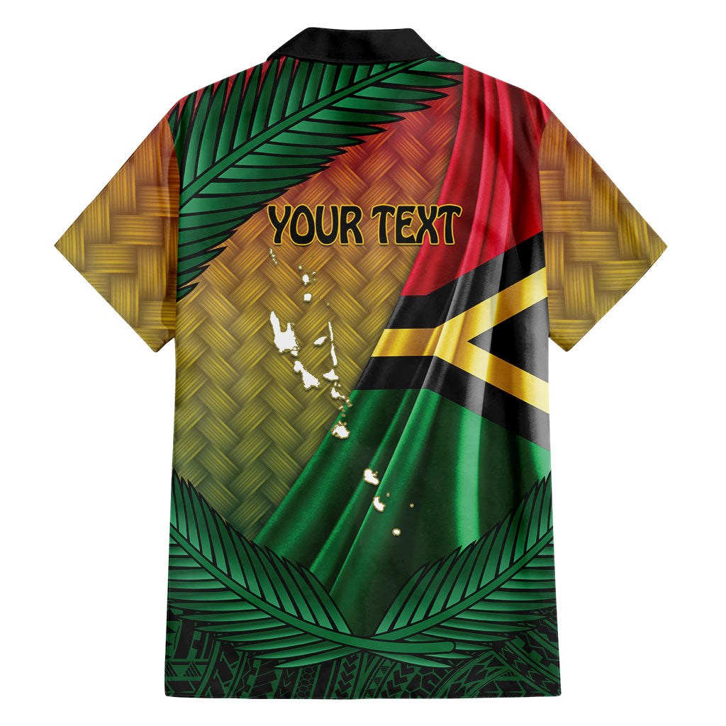 Personalised Long Live Vanuatu Independence Day Family Matching Mermaid Dress and Hawaiian Shirt 46th Anniversary Woven Pattern LT14 - Polynesian Pride