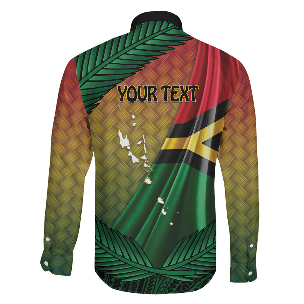 Personalised Long Live Vanuatu Independence Day Family Matching Mermaid Dress and Hawaiian Shirt 46th Anniversary Woven Pattern LT14 - Polynesian Pride