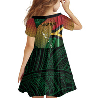 Personalised Long Live Vanuatu Independence Day Family Matching Puletasi and Hawaiian Shirt 45th Anniversary Woven Pattern LT14 - Polynesian Pride