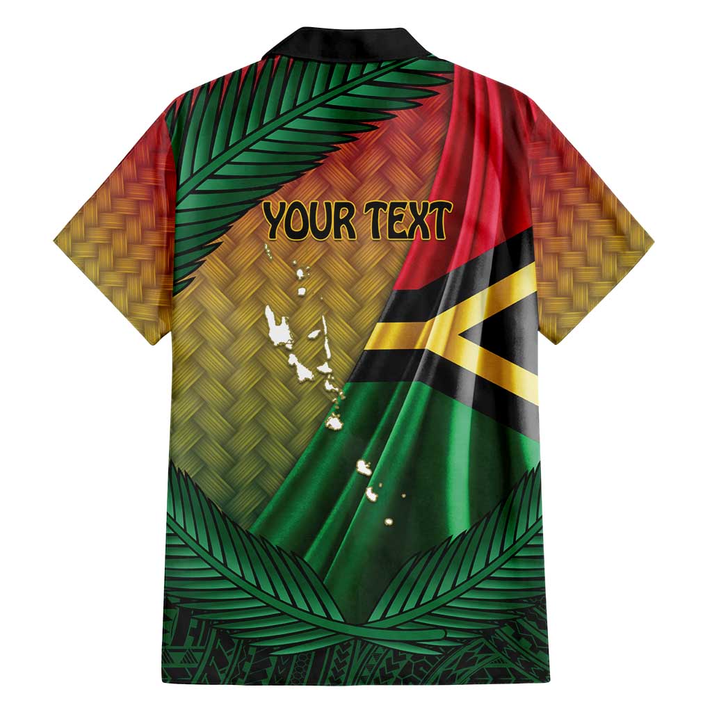 Personalised Long Live Vanuatu Independence Day Family Matching Puletasi and Hawaiian Shirt 45th Anniversary Woven Pattern LT14 - Polynesian Pride