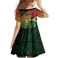 Personalised Long Live Vanuatu Independence Day Family Matching Tank Maxi Dress and Hawaiian Shirt 45th Anniversary Woven Pattern - Polynesian Pride