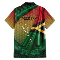 Personalised Long Live Vanuatu Independence Day Hawaiian Shirt 45th Anniversary Woven Pattern LT14 - Polynesian Pride