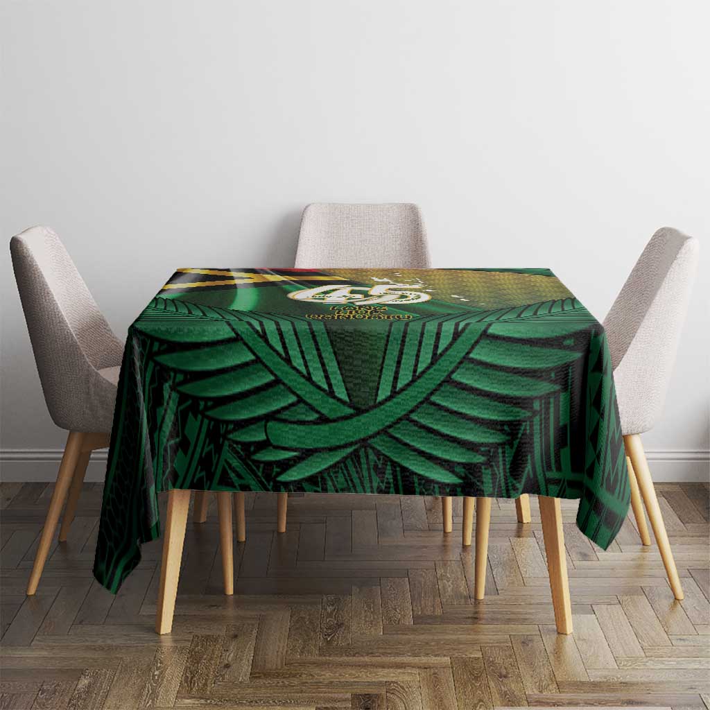 Long Live Vanuatu Independence Day Tablecloth 45th Anniversary Woven Pattern LT14 - Polynesian Pride