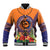 PNG New Ireland Province Baseball Jacket Niu Ailan Necklace Polynesian Tattoo - Polynesian Pride