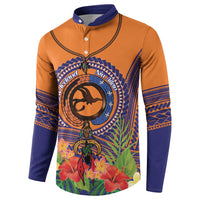 PNG New Ireland Province Button Sweatshirt Niu Ailan Necklace Polynesian Tattoo LT14 - Polynesian Pride