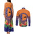 PNG New Ireland Province Couples Matching Tank Maxi Dress and Long Sleeve Button Shirt Niu Ailan Necklace Polynesian Tattoo - Polynesian Pride
