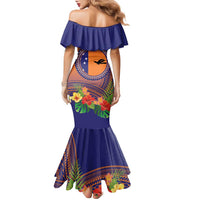 PNG New Ireland Province Family Matching Mermaid Dress and Hawaiian Shirt Niu Ailan Necklace Polynesian Tattoo - Polynesian Pride