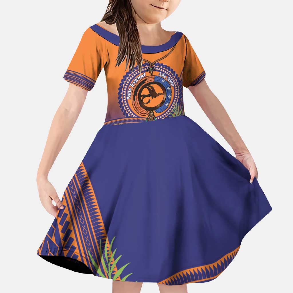 PNG New Ireland Province Family Matching Off Shoulder Maxi Dress and Hawaiian Shirt Niu Ailan Necklace Polynesian Tattoo - Polynesian Pride