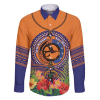 PNG New Ireland Province Family Matching Off Shoulder Short Dress and Hawaiian Shirt Niu Ailan Necklace Polynesian Tattoo - Polynesian Pride