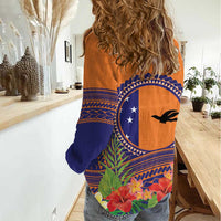 PNG New Ireland Province Women Casual Shirt Niu Ailan Necklace Polynesian Tattoo - Polynesian Pride