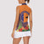 PNG New Ireland Province Women Sleeveless Polo Shirt Niu Ailan Necklace Polynesian Tattoo - Polynesian Pride