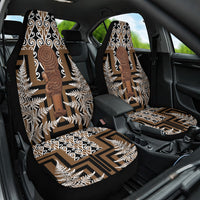 Wahaika New Zealand Car Seat Cover Maori Weapon Kowhaiwhai Fern Poutama Motifs