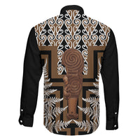 Wahaika New Zealand Family Matching Tank Maxi Dress and Hawaiian Shirt Maori Weapon Kowhaiwhai Fern Poutama Motifs