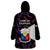 Philippines Football Wearable Blanket Hoodie 2023 World Cup Go Filipinas Feather Black Version LT14 - Polynesian Pride