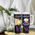 Custom Philippines Football Tumbler With Handle World Cup Go Filipinas Feather Black Version