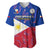 Philippines Football Baseball Jersey 2023 World Cup Go Filipinas Feather Flag Version LT14 Blue - Polynesian Pride