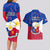 Philippines Football Couples Matching Long Sleeve Bodycon Dress and Hawaiian Shirt 2023 World Cup Go Filipinas Feather Flag Version LT14 - Polynesian Pride