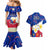 Philippines Football Couples Matching Mermaid Dress And Hawaiian Shirt 2023 World Cup Go Filipinas Feather Flag Version LT14 - Polynesian Pride