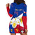 Philippines Football Hoodie Dress 2023 World Cup Go Filipinas Feather Flag Version LT14 - Polynesian Pride