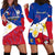 Philippines Football Hoodie Dress 2023 World Cup Go Filipinas Feather Flag Version LT14 - Polynesian Pride