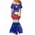 Philippines Football Mermaid Dress 2023 World Cup Go Filipinas Feather Flag Version LT14 - Polynesian Pride