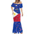 Philippines Football Mermaid Dress 2023 World Cup Go Filipinas Feather Flag Version LT14 - Polynesian Pride