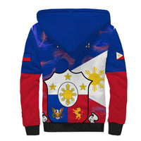 Philippines Football Sherpa Hoodie 2023 World Cup Go Filipinas Feather Flag Version LT14 - Polynesian Pride