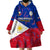 Philippines Football Wearable Blanket Hoodie 2023 World Cup Go Filipinas Feather Flag Version LT14 - Polynesian Pride