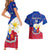 Custom Philippines Football Couples Matching Short Sleeve Bodycon Dress and Hawaiian Shirt 2023 World Cup Go Filipinas Feather Flag Version LT14 - Polynesian Pride