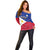 Custom Philippines Football Off Shoulder Sweater 2023 World Cup Go Filipinas Feather Flag Version LT14 - Polynesian Pride