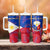 Custom Philippines Football Tumbler With Handle World Cup Go Filipinas Feather Flag Version