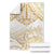 White and Gold Polynesia Blanket Plumeria Tattoo With Polynesian Pattern