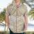 White and Gold Polynesia Hawaiian Shirt Plumeria Tattoo With Polynesian Pattern