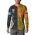 Custom Fiji And Australia Rugby Button Sweatshirt Fijian Tapa Pattern With Aussie Aboriginal Art