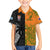 Custom Fiji And Australia Rugby Kid Hawaiian Shirt Fijian Tapa Pattern With Aussie Aboriginal Art