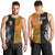 Custom Fiji And Australia Rugby Men Tank Top Fijian Tapa Pattern With Aussie Aboriginal Art