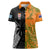 Custom Fiji And Australia Rugby Women Polo Shirt Fijian Tapa Pattern With Aussie Aboriginal Art