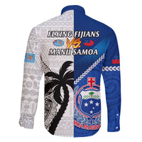 fiji-and-samoa-rugby-family-matching-long-sleeve-bodycon-dress-and-hawaiian-shirt-2023-world-cup-samoan-mix-tapa-pattern