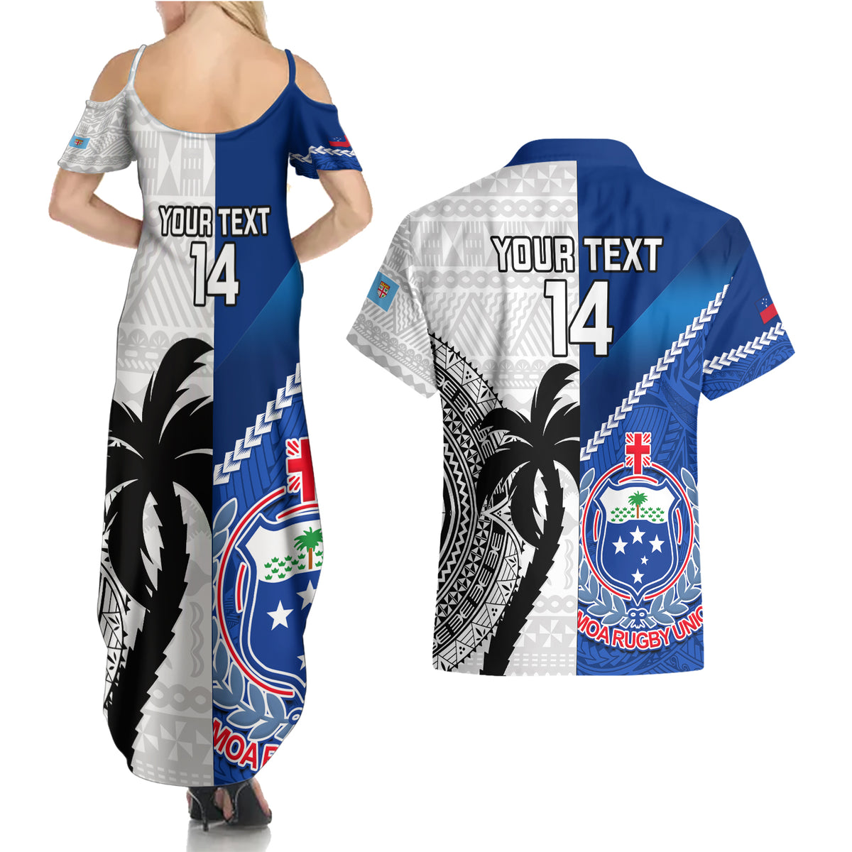 custom-fiji-and-samoa-rugby-couples-matching-summer-maxi-dress-and-hawaiian-shirt-2023-world-cup-samoan-mix-tapa-pattern