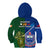 Samoa And Ireland Rugby Kid Hoodie 2023 World Cup Manu Samoa With Shamrocks LT14 - Polynesian Pride