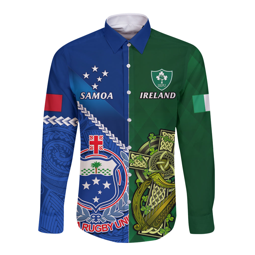 samoa-and-ireland-rugby-long-sleeve-button-shirt-2023-world-cup-manu-samoa-with-shamrocks