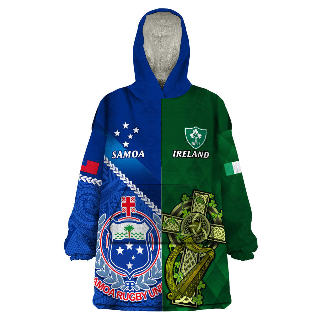 samoa-and-ireland-rugby-wearable-blanket-hoodie-2023-world-cup-manu-samoa-with-shamrocks