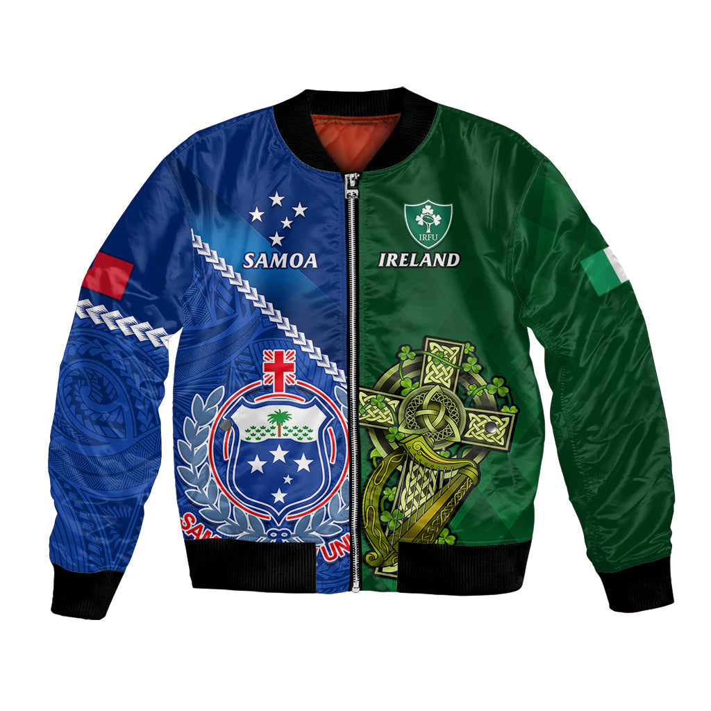 custom-samoa-and-ireland-rugby-bomber-jacket-2023-world-cup-manu-samoa-with-shamrocks